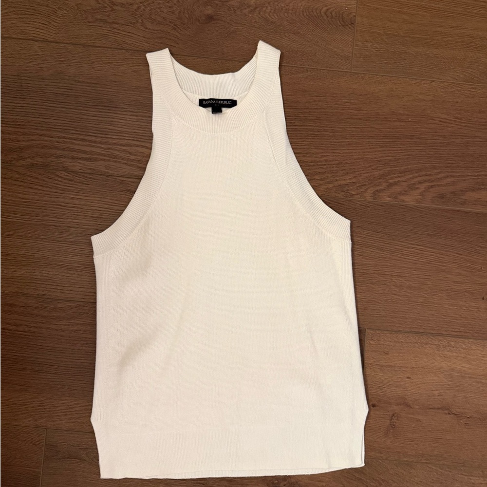 Banana Republic White Tank Top